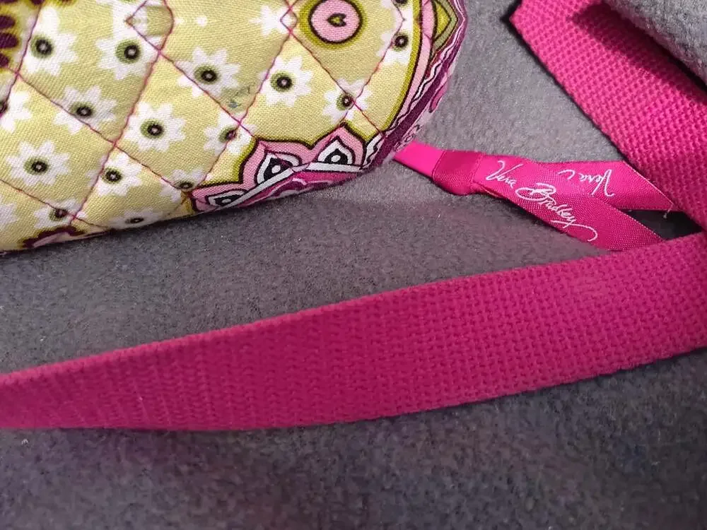 Vera Bradley Very Berry Paisley Hard Shell Laptop Case Bag Briefcase Work School